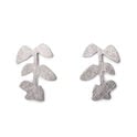 Pendientes Botanik Hojas Color Plata Presión Pendientes Botanik Hojas Color Plata Presión